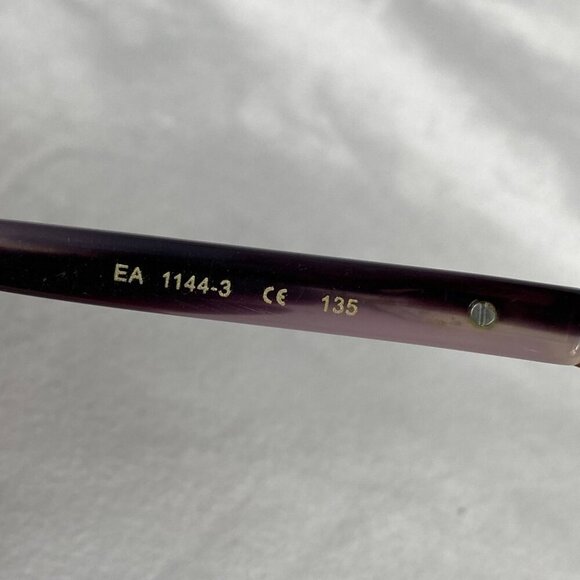 Elizabeth Arden Eyeglasses Frame EA 1144-3 Women's Purple Rectangular 52-16-135 - Picture 8 of 9